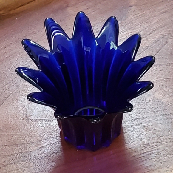 4 1/2" Cobalt Art Glass by Studio Nova made in Portugal 🇵🇹 - Picture 11 of 13